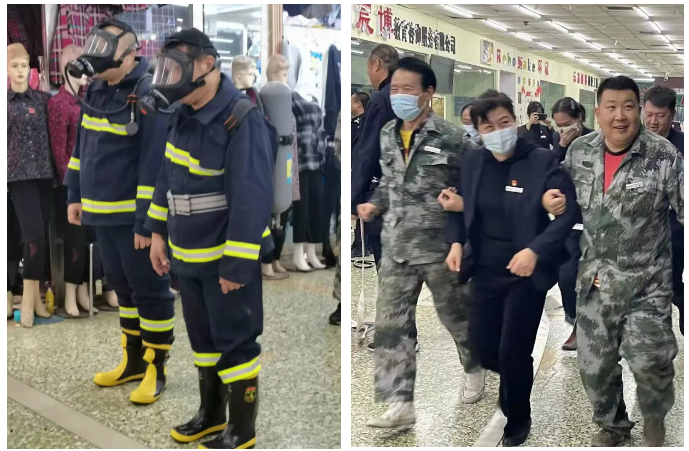 居安思危，防患未“燃”——qy球友会官网商业开展消防应急逃生演练(图3)